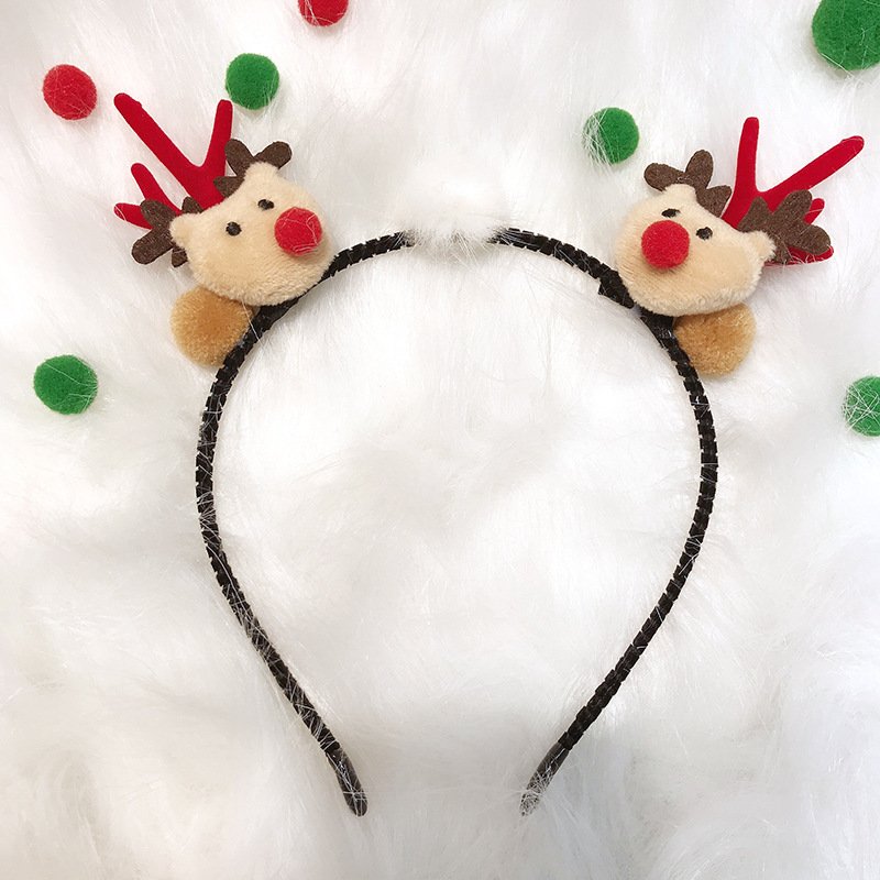 Christmas New reindeer deer Lady headband – Deer Christmas headband Antlers headband ears - Image 8