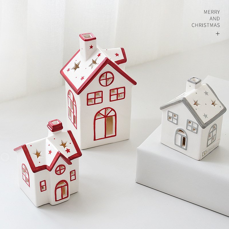 Christmas Ceramic Snow House - Image 2
