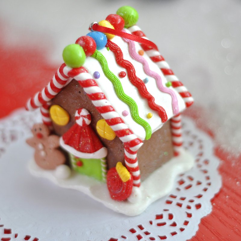 Christmas Ceramic Candy House - Image 4