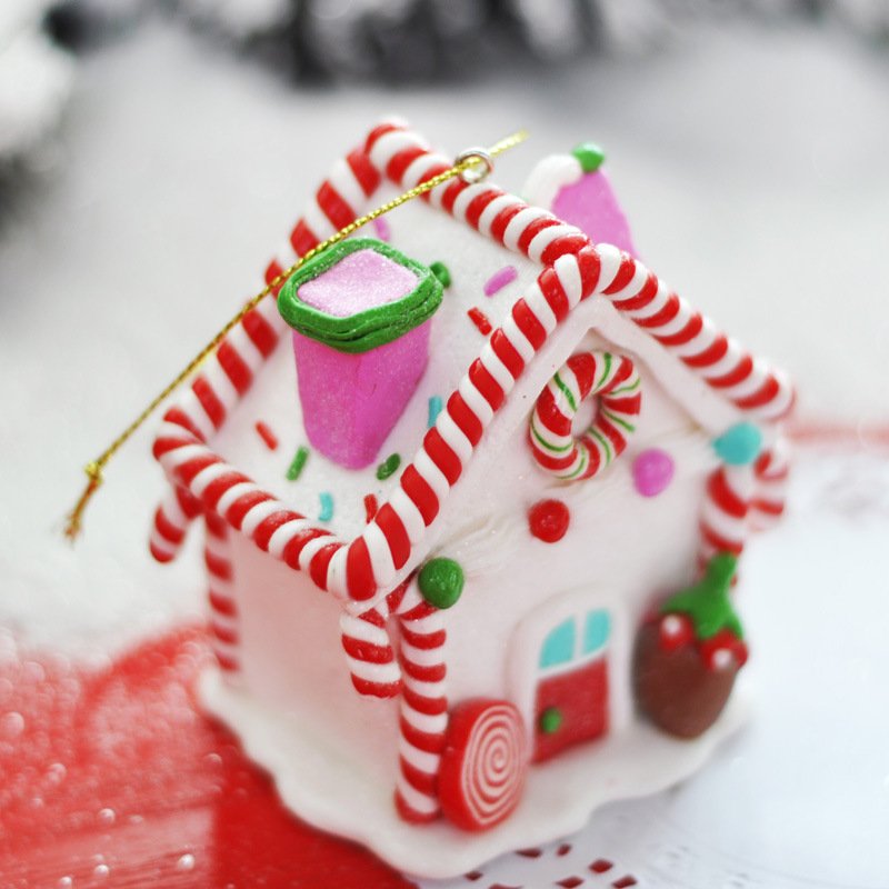 Christmas Ceramic Candy House - Image 3