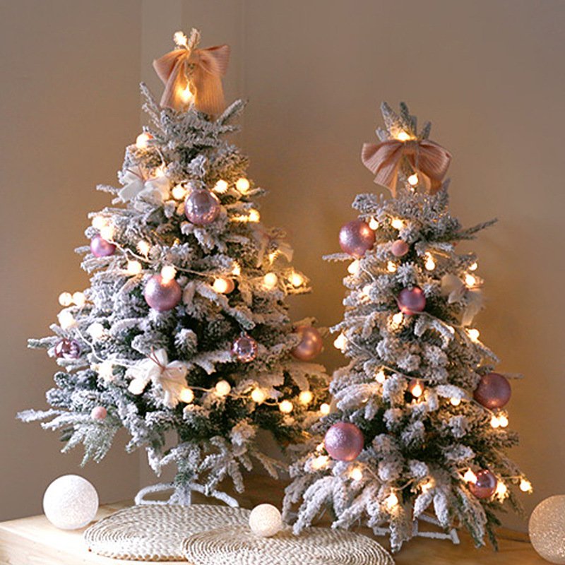 Wholesale New Arrival Flocking Xmas Tree with Snowflake - Image 2