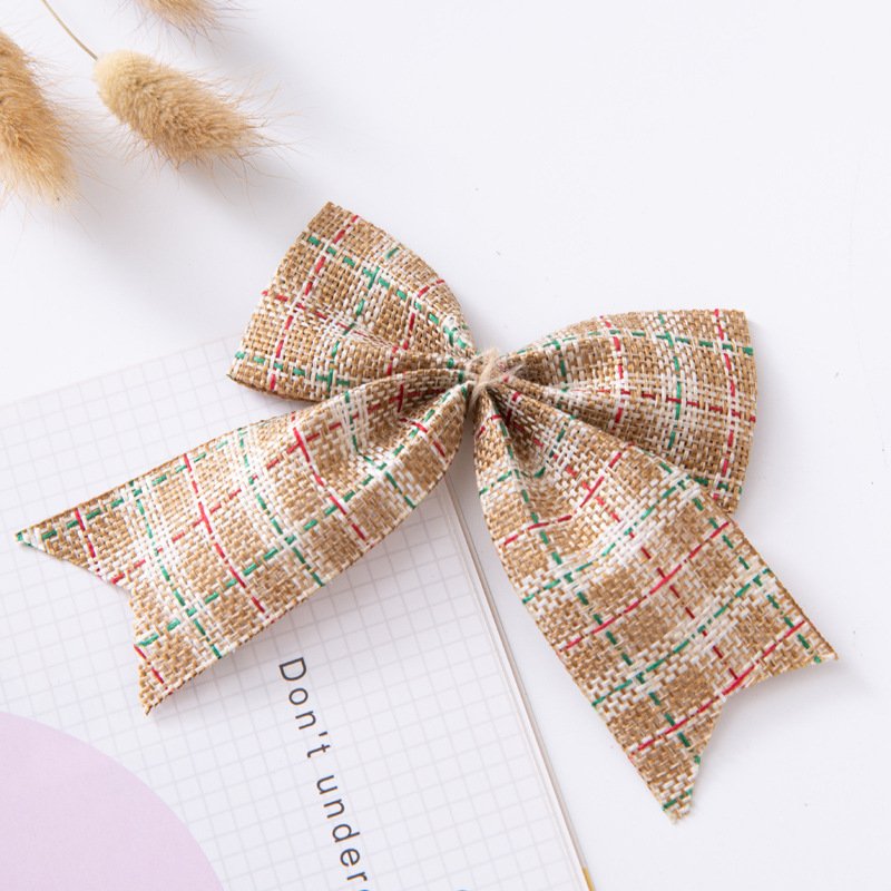 Christmas Check Pattern Bow - Image 10