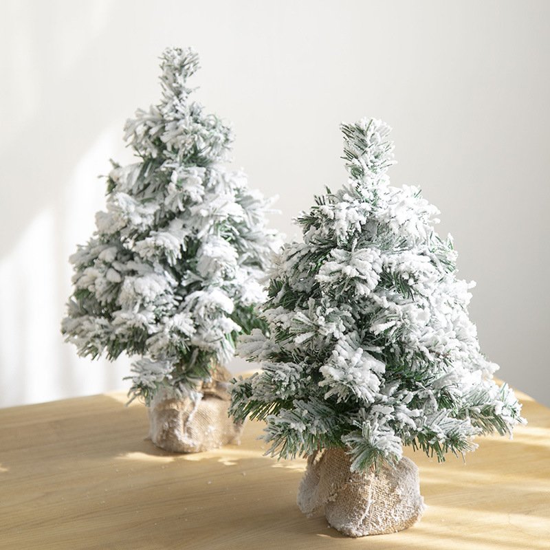 High Quality Desktop Flocking Xmas Tree in Various Size from China - Image 4