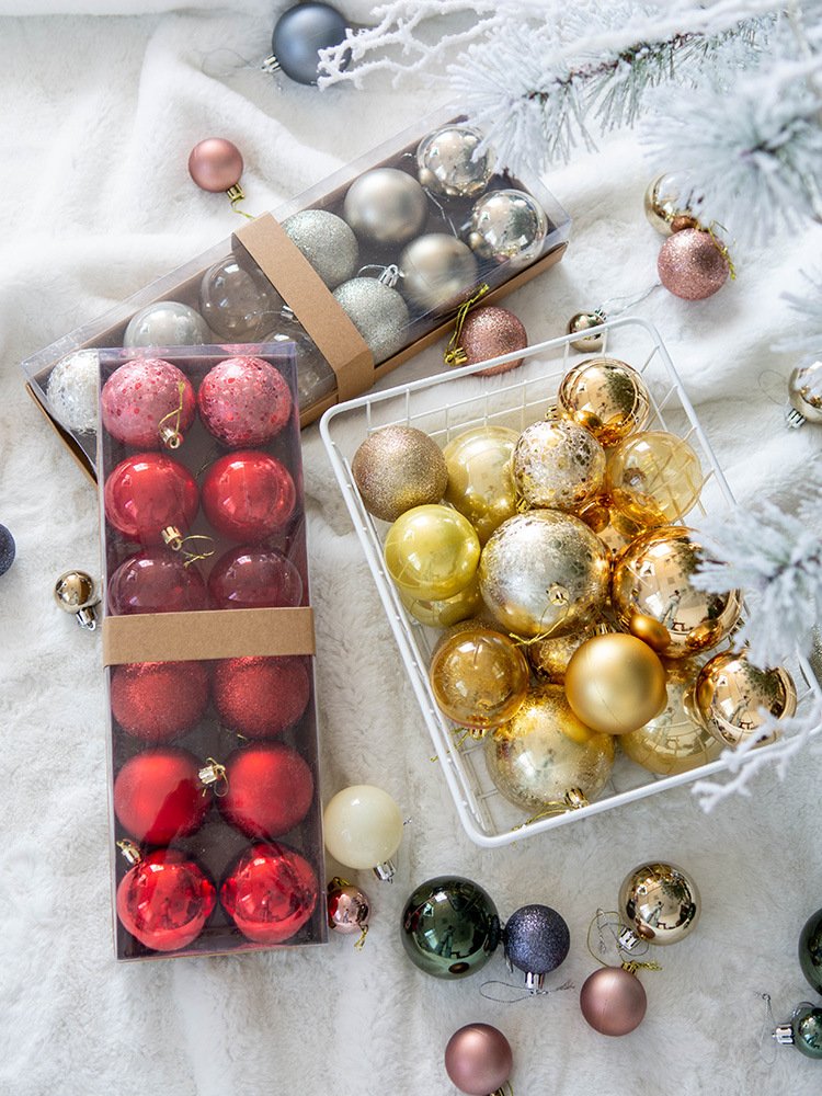 Wholesale hot selling Multiple patterns Plastic Christmas ball - Image 2