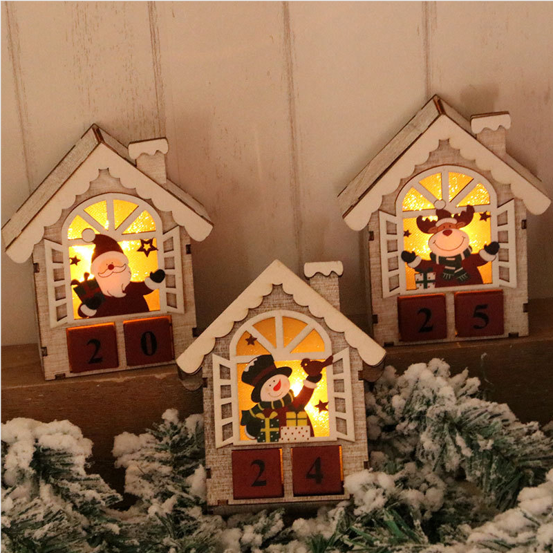Christmas Glowing Wooden House