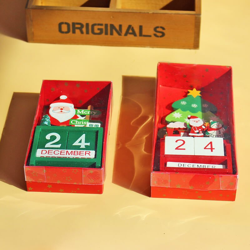 China Wooden Christmas Tree print Calendar - Image 2