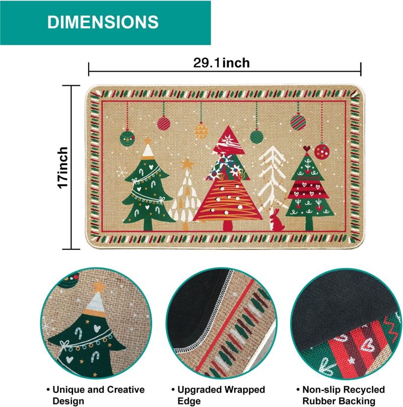 Wholesale Christmas Trees Doormat Indoor Outdoor Rug - Image 2