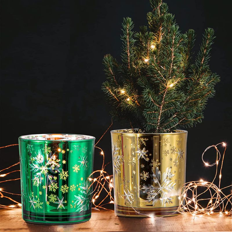 ODMTea Light Holder Fireplace Decoration Christmas Candle Holders for Table Centerpieces - Image 5