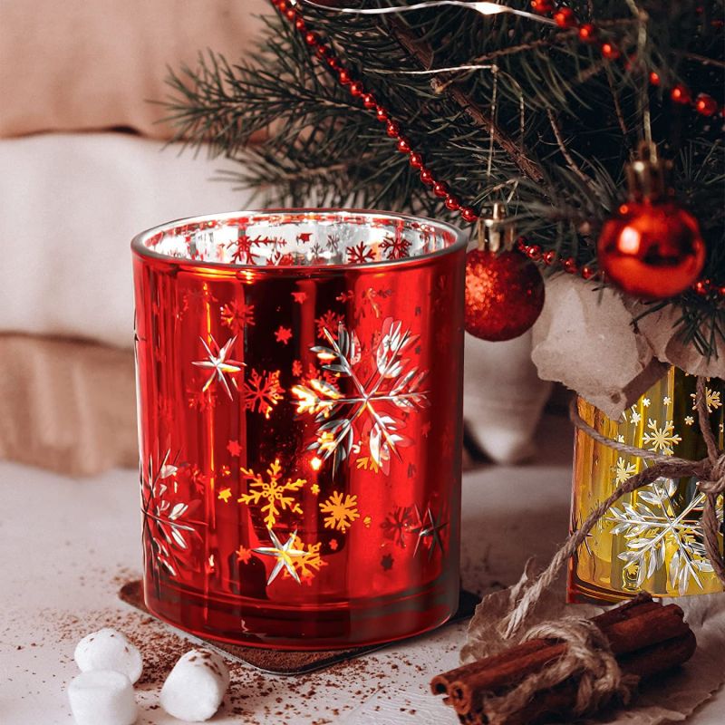 ODMTea Light Holder Fireplace Decoration Christmas Candle Holders for Table Centerpieces - Image 3
