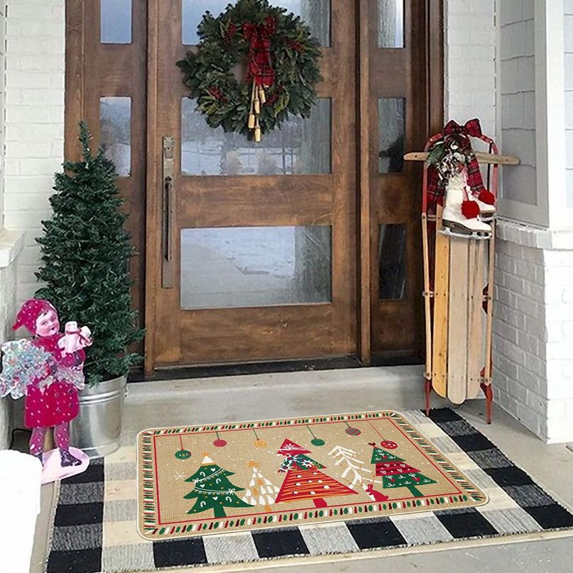 Wholesale Christmas Trees Doormat Indoor Outdoor Rug - Image 4