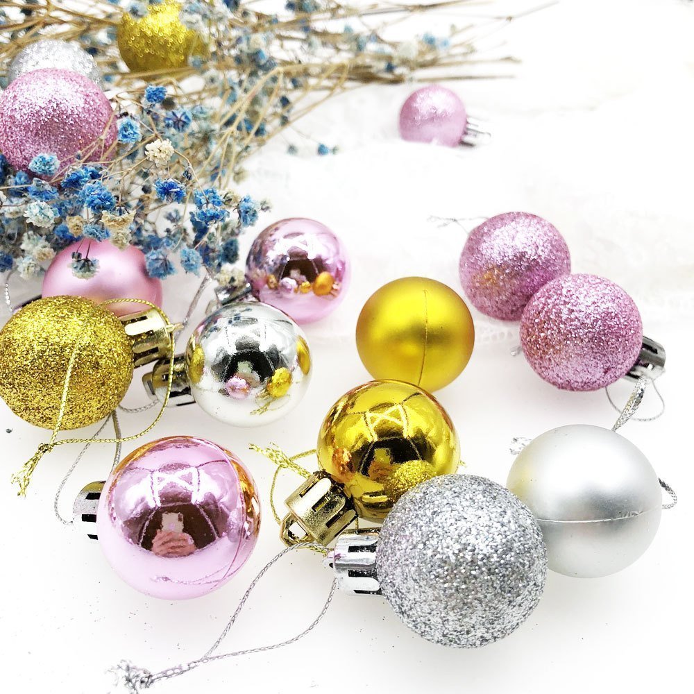 Christmas hanging ball decorative Christmas tree decorative holiday party set with lane rope