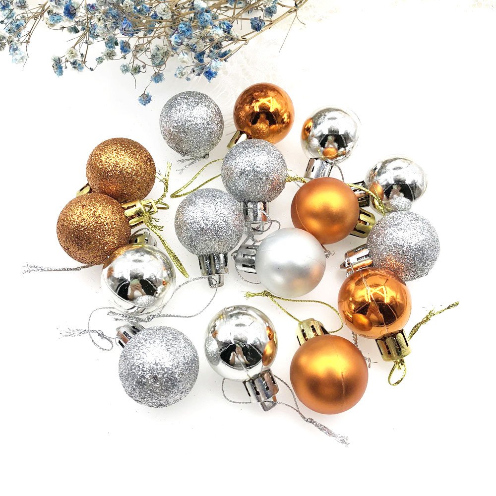 Christmas hanging ball decorative Christmas tree decorative holiday party set with lane rope - Image 10