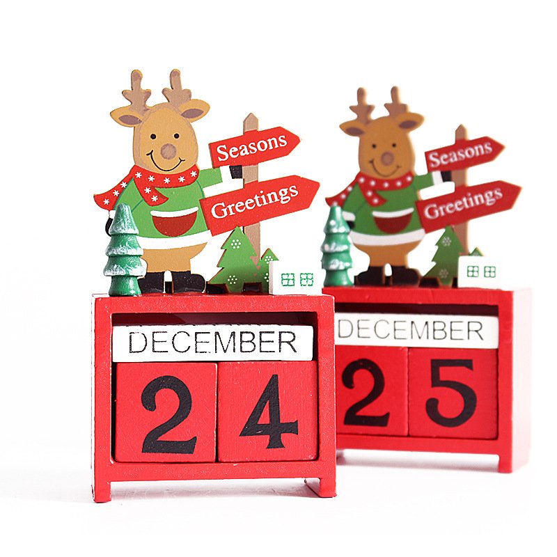 China Wooden Christmas Tree print Calendar - Image 3