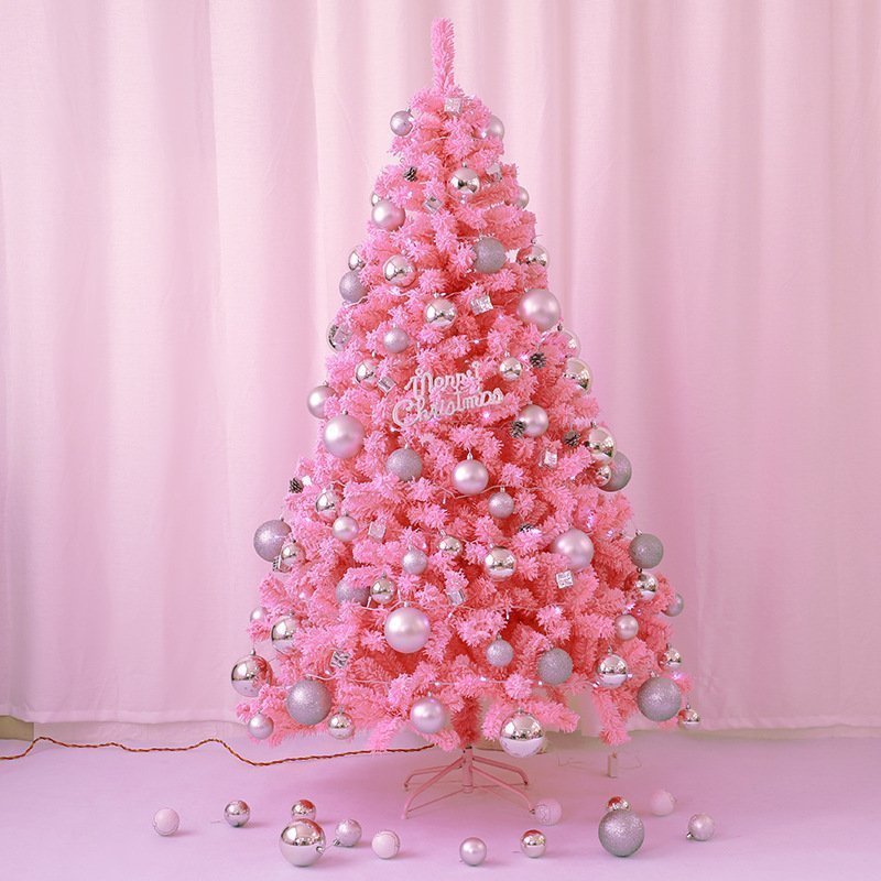 China Hot Selling New Arrival Christmas Pink Flocking Xmas Tree
