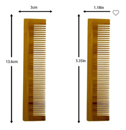 1pc Beautiful Eco-Friendly Bamboo Comb Exporter from China - Image 4