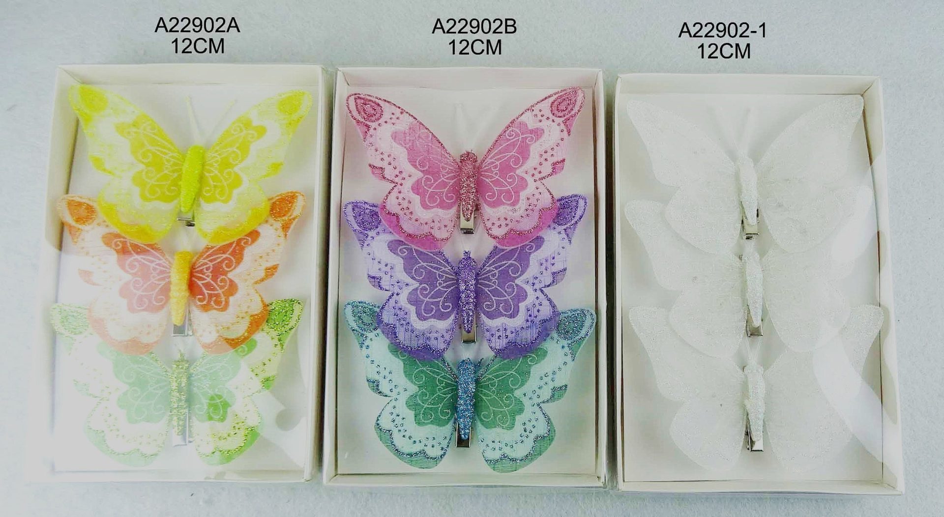 Hot selling butterfly clips for Christmas decoration