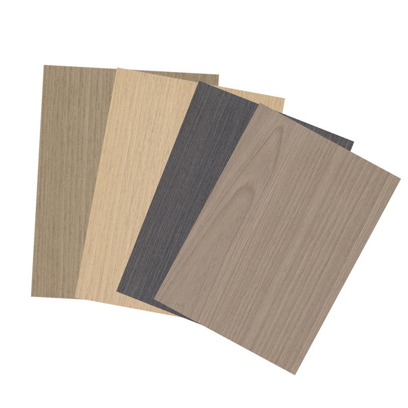 Smooth Contemporary Dark Brown Overlapping Shadow Engineered Wood Veneer for Hotel Decoration - Image 2