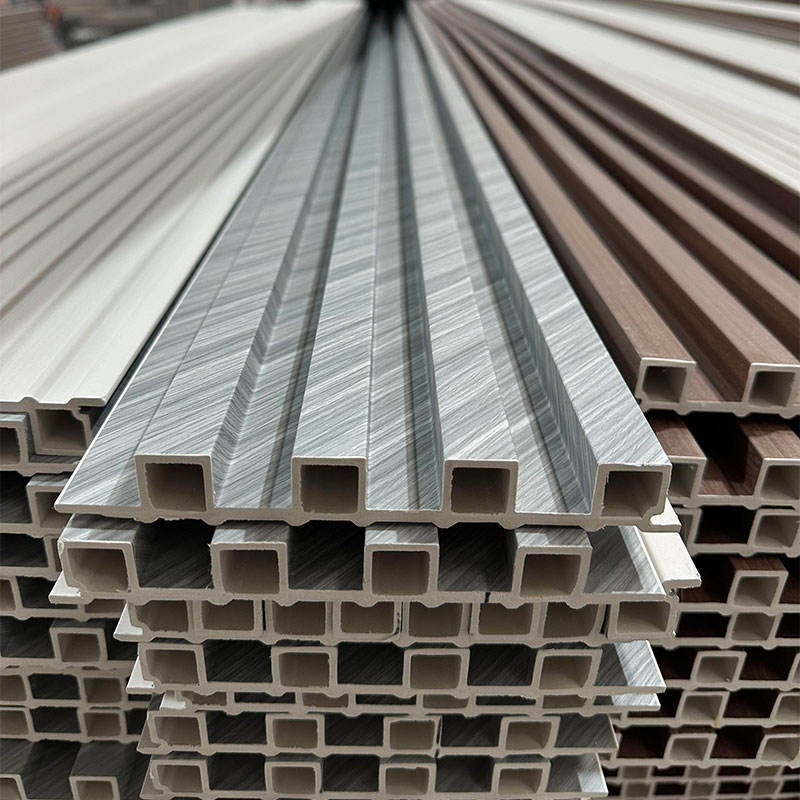 Modern PVC Marble Slat Fluted Wall Panels for Industrial Offices Wood WPC Interior Wall Fireproof Moisture-Proof Entertainment - Image 3