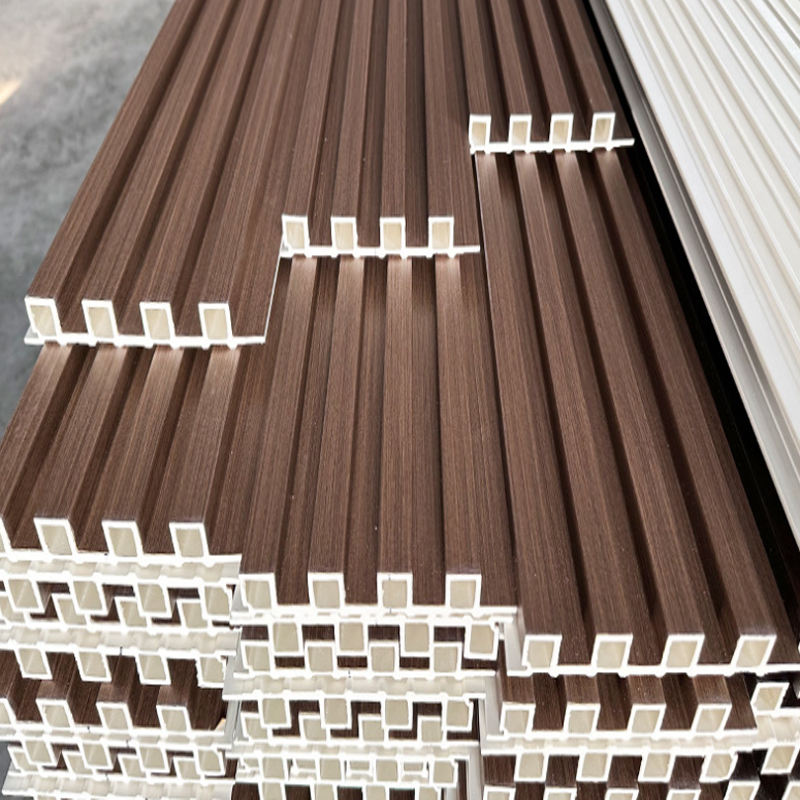 High Quality Decorative Interior WPC Wall Panel Fluted Grooved Wall Panel WPC Wall Panel - Image 2