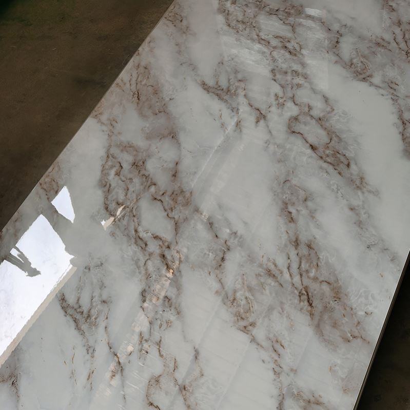 Hot Sale Custom 1220*2440Mm UV Faux Marble Solid Board Wooden Plastic Marble Sheet for Wall Decoration - Image 2