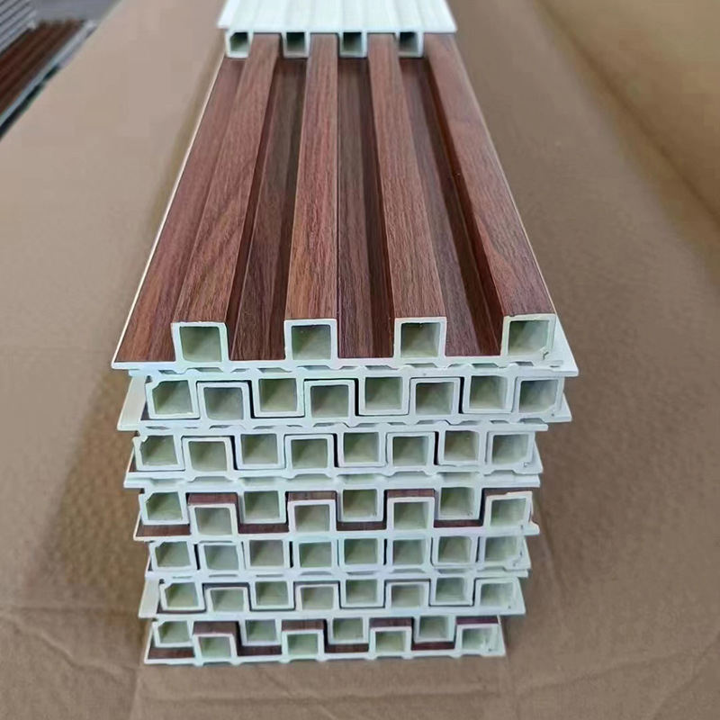 High Quality Decorative Interior WPC Wall Panel Fluted Grooved Wall Panel WPC Wall Panel - Image 3