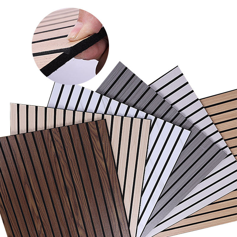 Oak Modern Decorative Akupanels Acoustic Wood Wall Panels Soundproof Wood Slat Acoustic Wall Panels for Office Building - Image 4