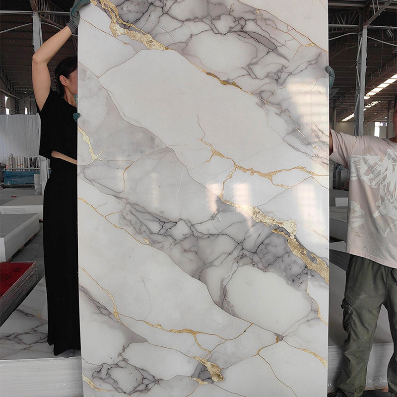 Hotel Tooling Modern WPC Background Wall Board Carbon Crystal Bamboo Fiber Wall Wood Veneer Bamboo Charcoal - Image 2