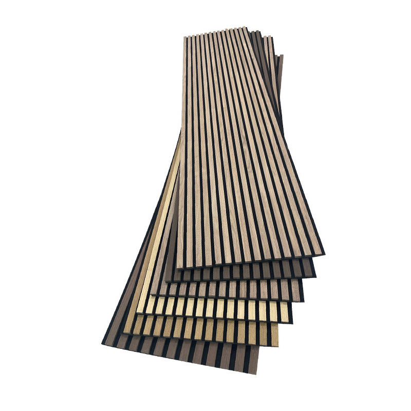 Oak Modern Decorative Akupanels Acoustic Wood Wall Panels Soundproof Wood Slat Acoustic Wall Panels for Office Building