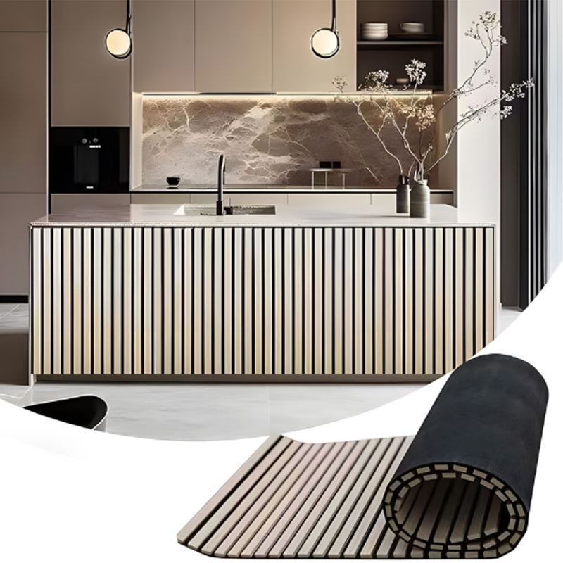 Customizable Modern Hexagon Polyester Fiber Acoustic Panels Veneer High Sound Absorption 80% Noise Reduction Sound Insulation