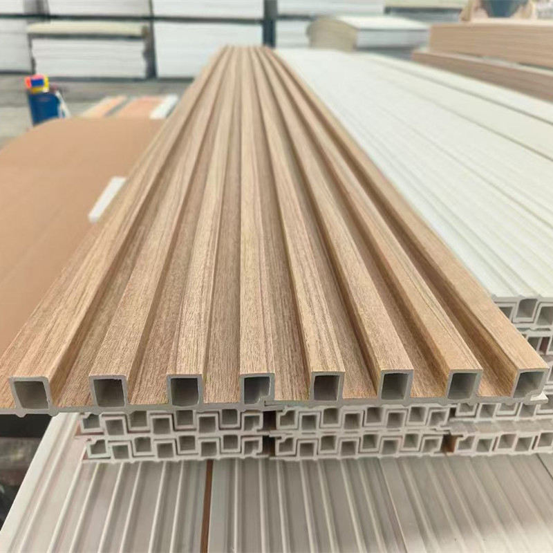 Waterproof 3D PVC WPC Wall Cladding Lambrin WPC Interior Wood Panel for Indoor Home - Image 4