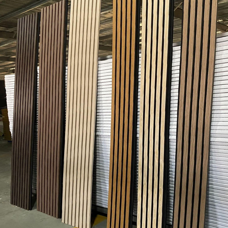 Modern 3D Home Interior Decoration Sound Proof Mdf Natural Wood Decor Walls Slat Acoustic Panels - Image 2
