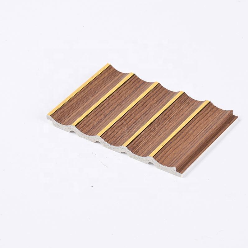 Decorative Moisture Resistant Louvre Laminated Waterproof Modern Design Wpc Wall Panel - Image 2