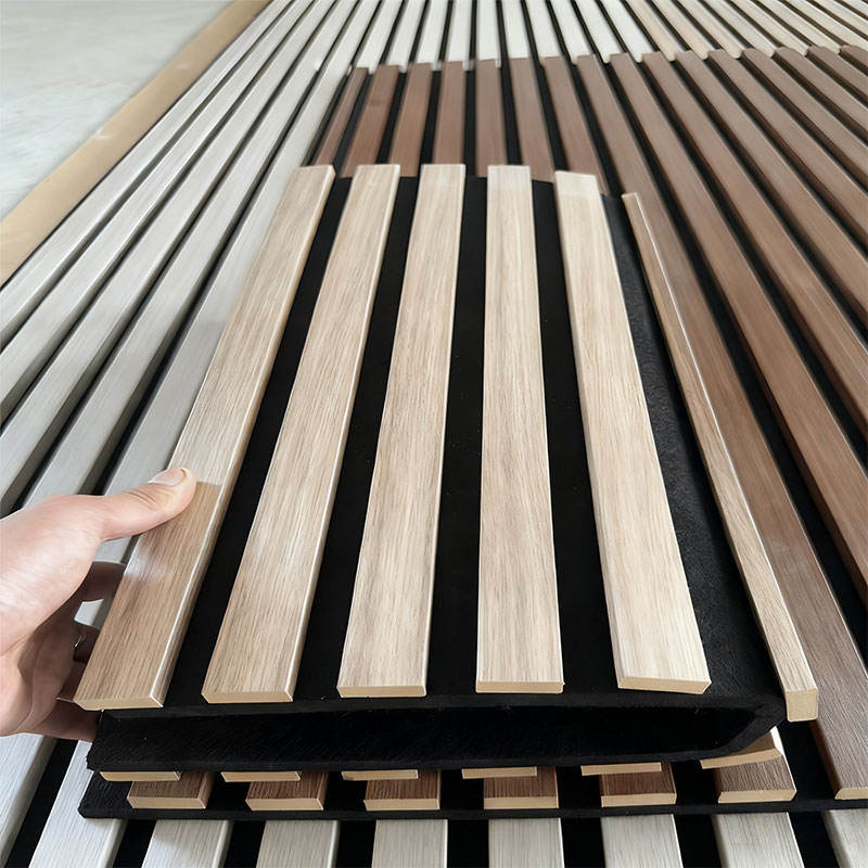 Natural Wood Veneer Acoustic Panels Design Wood Slat Wall  Acoustic Wood Panels Sound Proof