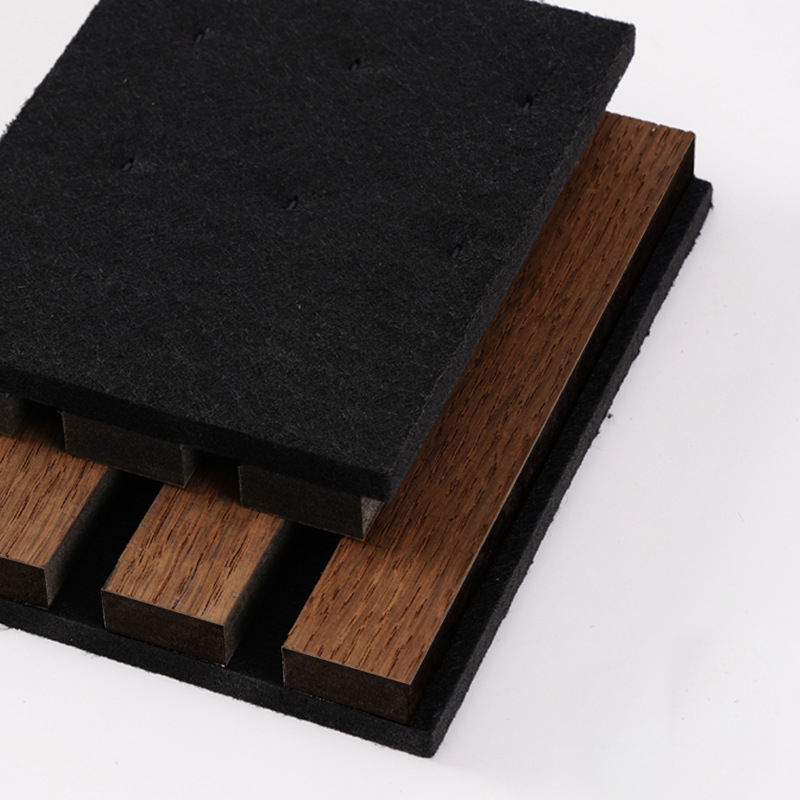 Modern Apartment Soundproof Acoustic Wood Wall Panels Slat Interior Wall Decor Wood Paneling for Walls and Ceilings - Image 2