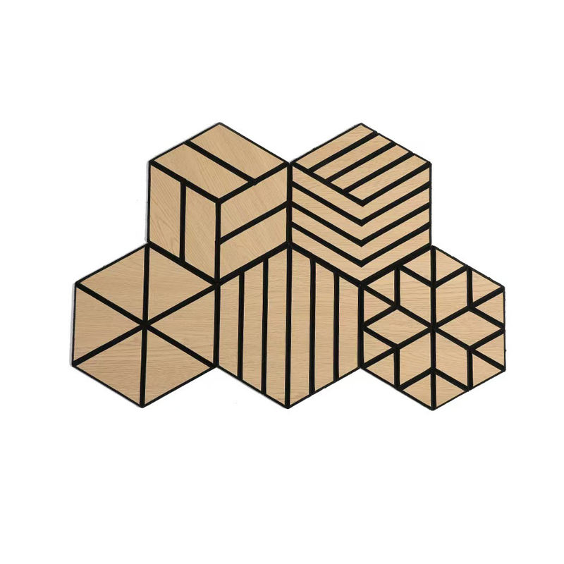 Modern Design Natural Wood Veneer Wall Panel Absorption Finish Wooden Acoustic Panel for Decorative Wall Slat - Image 2