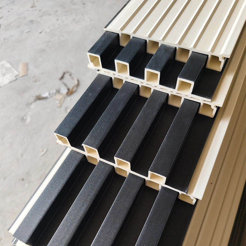 New Design Luxury Ceiling Composite Waterproof Solid Wood Veneer Decorative Interior Fluted Indoor WPC Wall Panel Sheets Boards - Image 4