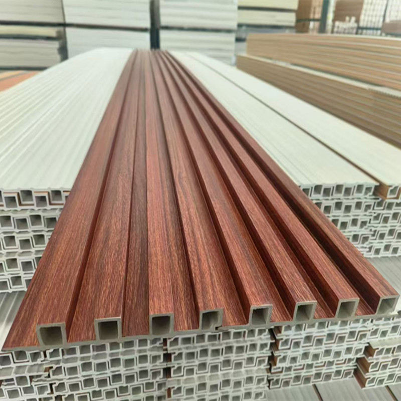 Waterproof 3D PVC WPC Wall Cladding Lambrin WPC Interior Wood Panel for Indoor Home - Image 3