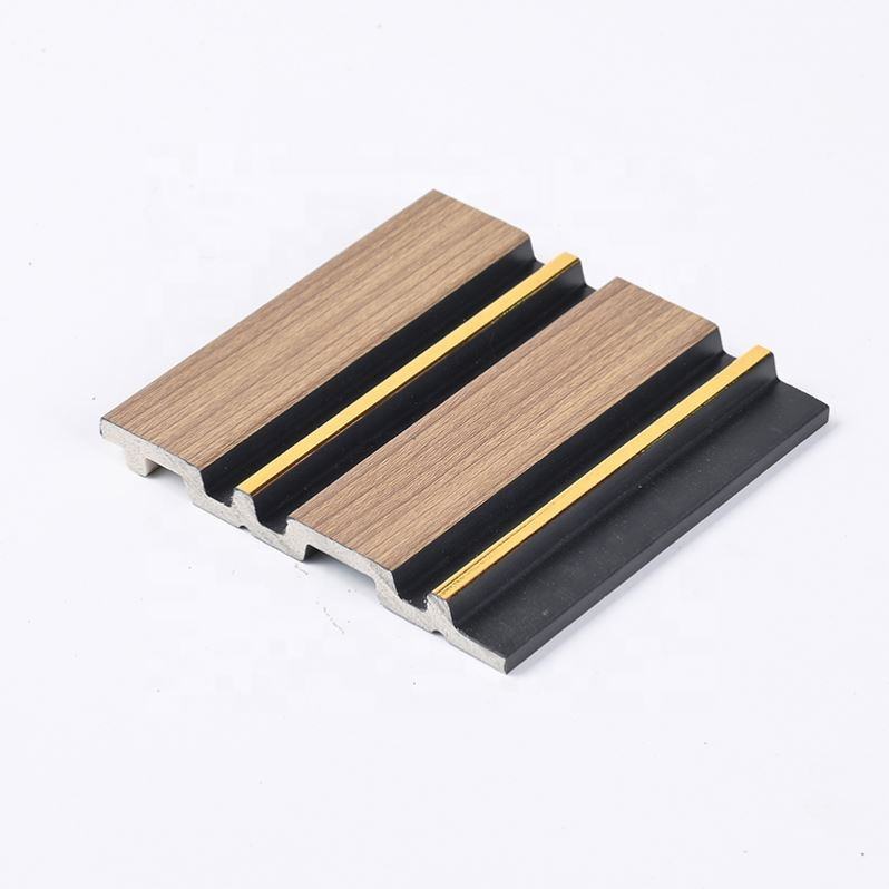 Decorative Moisture Resistant Louvre Laminated Waterproof Modern Design Wpc Wall Panel - Image 3