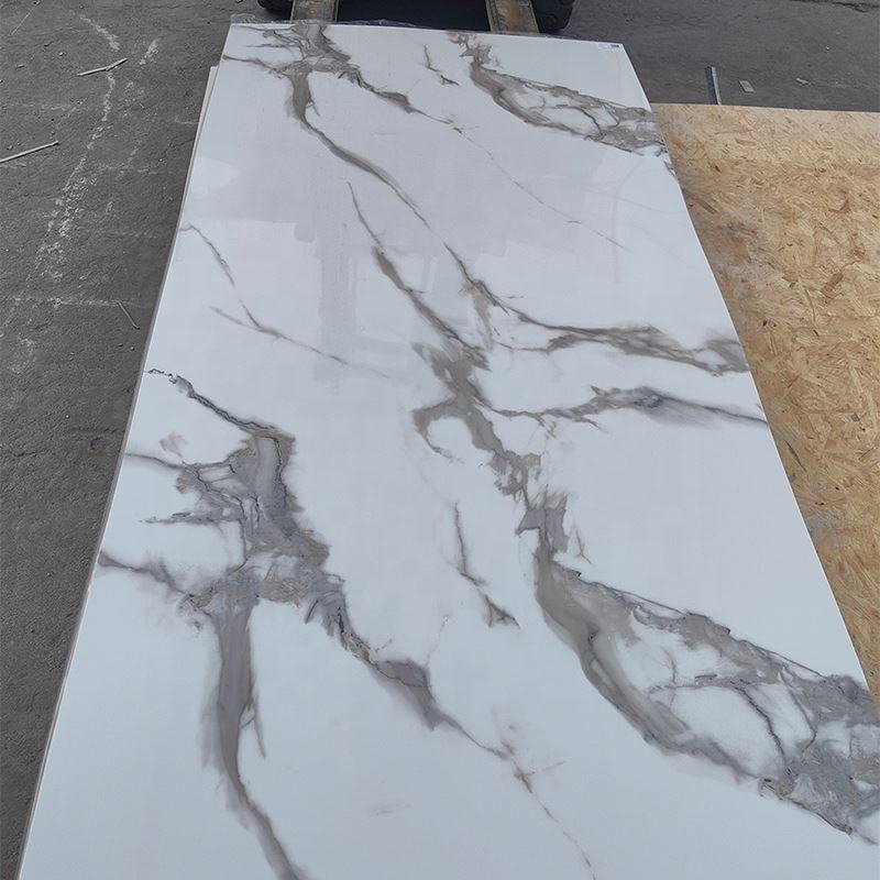1220Mm*2440Mm*3Mm UV Board Faux Marble Wall Panels PVC Marble Sheet