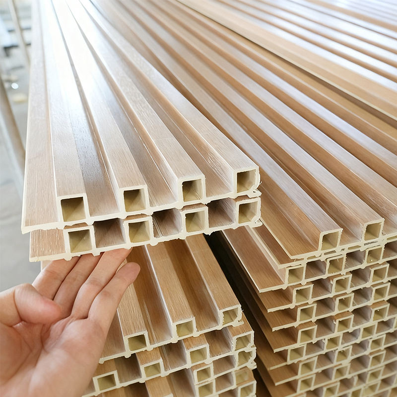Modern PVC Marble Slat Fluted Wall Panels for Industrial Offices Wood WPC Interior Wall Fireproof Moisture-Proof Entertainment - Image 4