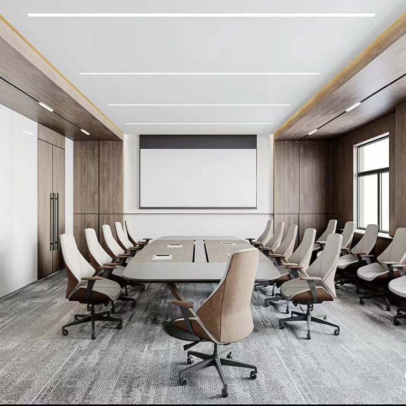 Fashion Design Wood Veneer Slatted Wall Panel Wood Grain Veneer Wall Panels Wood Veneer Sheets For Cabinets - Image 5