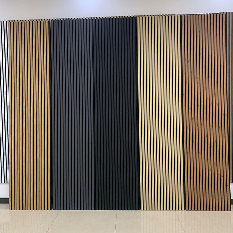 Meeting Room Wall Eco Friendly Soundproof Fireproof Polyester Fiber Fabric Acoustic Panels