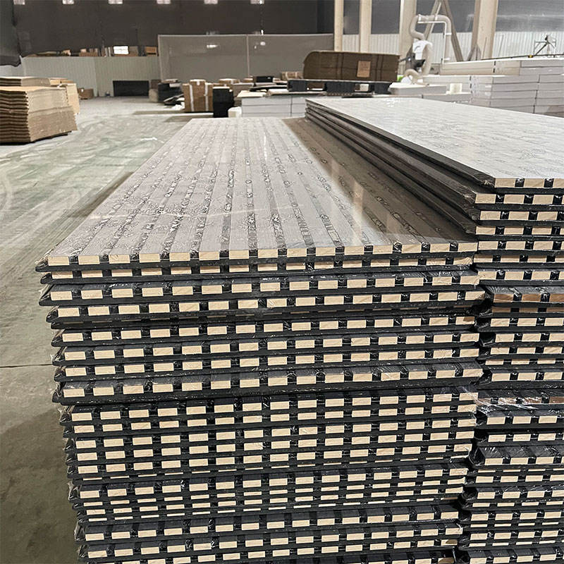 Eco Friendly Natural Acoustic Slat Wall Panels Mdf Acoustic Panel Wooden Veneer Wood Panel for Interior Wall and Ceiling - Image 5