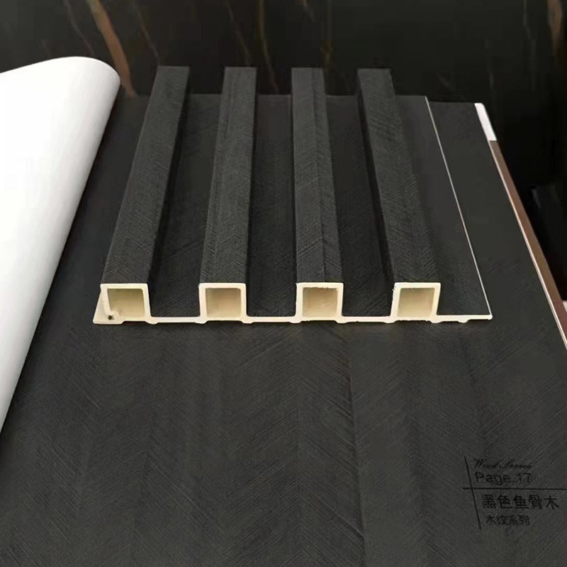 High Quality Decorative Interior WPC Wall Panel Fluted Grooved Wall Panel WPC Wall Panel - Image 4