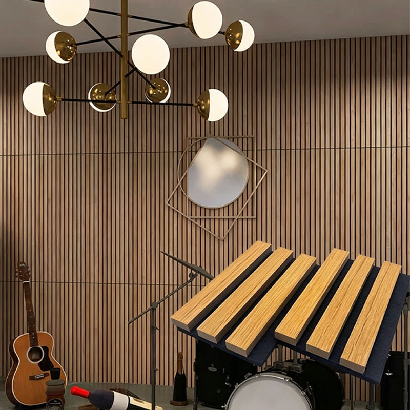 3D Wall Wood Slat Panel Acoustic Wooden Slat Panel for Wall Living Room Decor - Image 4