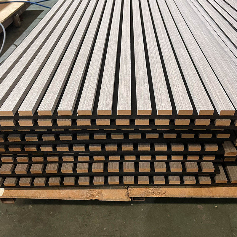 Eco Friendly Natural Acoustic Slat Wall Panels Mdf Acoustic Panel Wooden Veneer Wood Panel for Interior Wall and Ceiling - Image 2