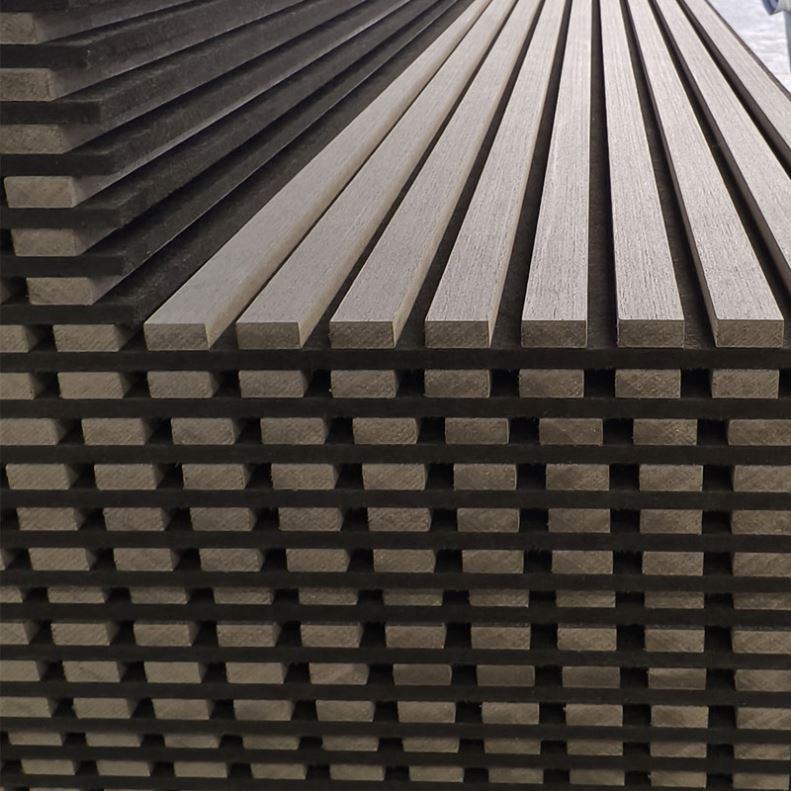 High Performance Acoustic Panels Sound Absorbing Wood Slat Grille Panel for Recording Studio