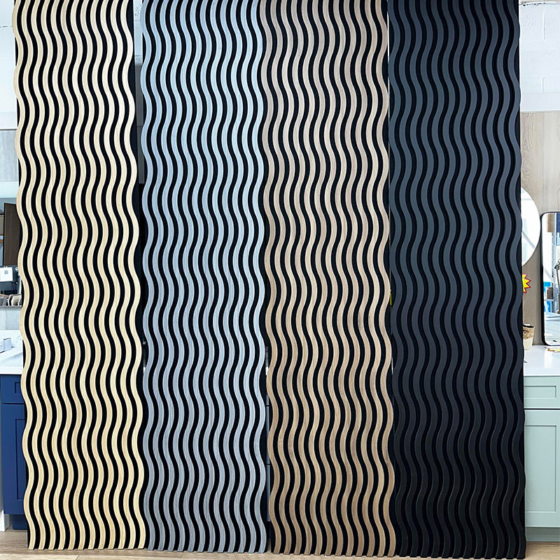 Sound Proof Wall Panel Absorbing Polyester Fiber Pet Wood Slatwall Akustik Natural Oak High Density Wooden Slat Acoustic Panels - Image 5