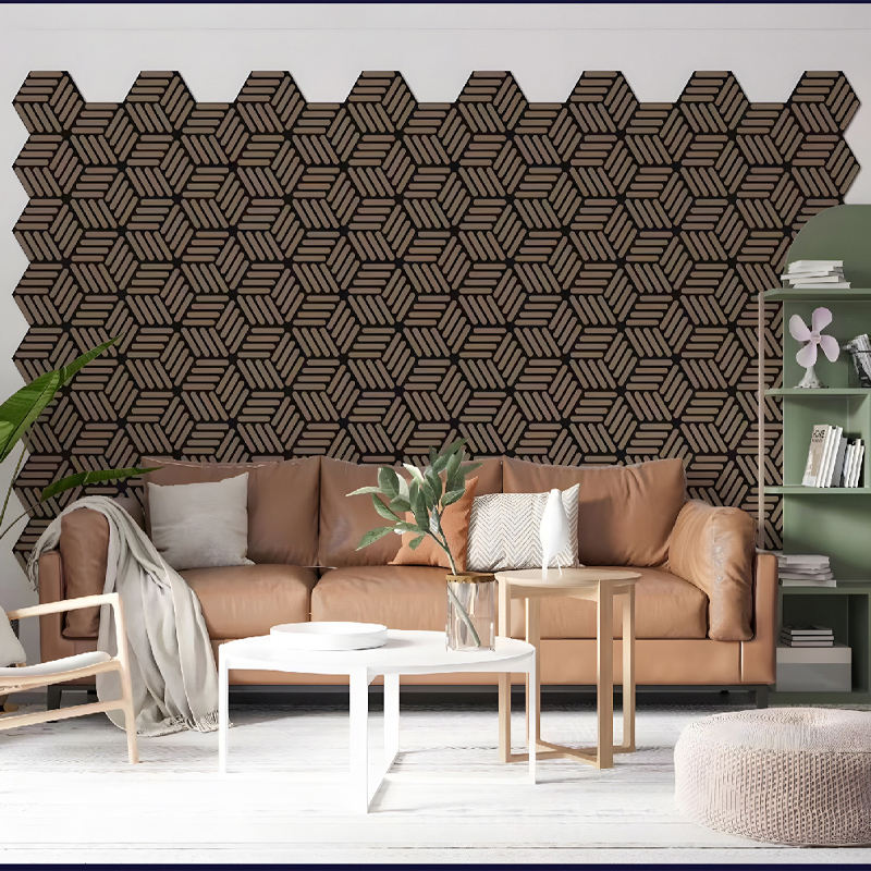 Home Decor Popular Acoustic Wood Wall Panels Decorative Wall Panel Wooden Soundproof Board Acoustic Wood Slat Panels - Image 3