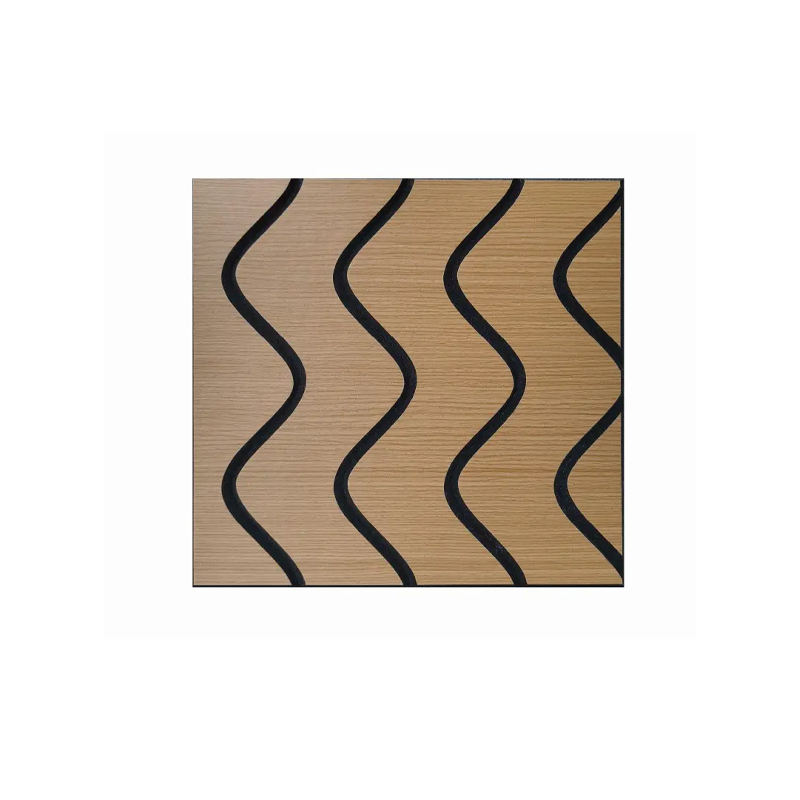 Modern Design Natural Wood Veneer Absorption Finish Fireproof Eco-Friendly Waterproof Acoustic Wall Panel for Decorative Wall - Image 4